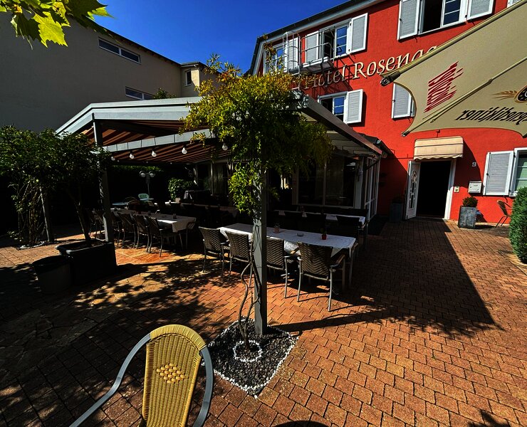 Hotel Rosengarten Außenterrasse