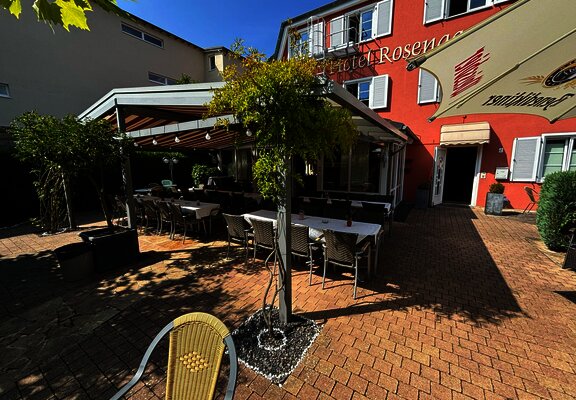 Hotel Rosengarten Außenterrasse