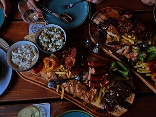 Essen auf der Eisernen Weinkarte