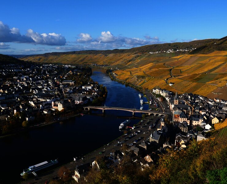 Ausblick von der Burg in Richtung Bernkastel