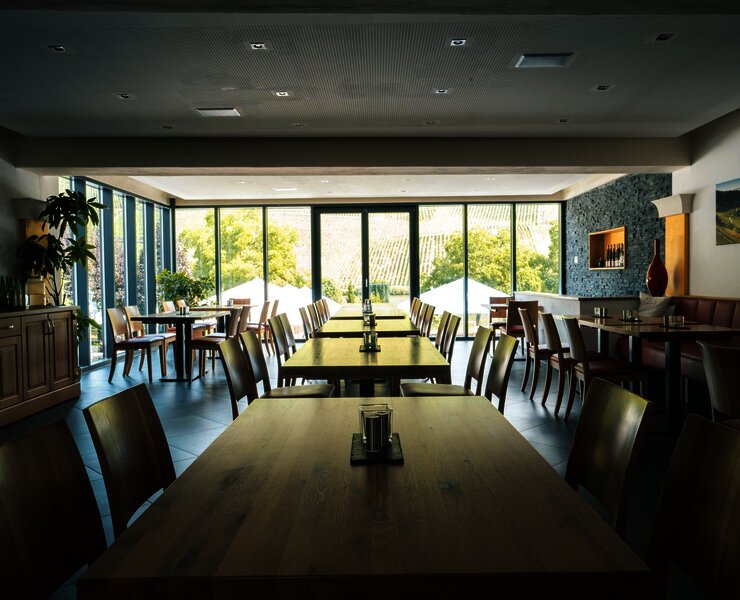 Innenansicht der Vinothek