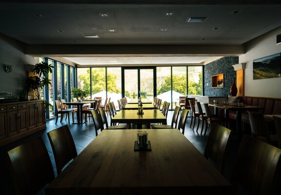 Innenansicht der Vinothek