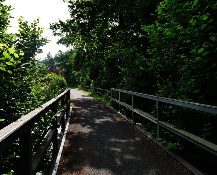 Streckenabschnitt bei Maring-Noviand