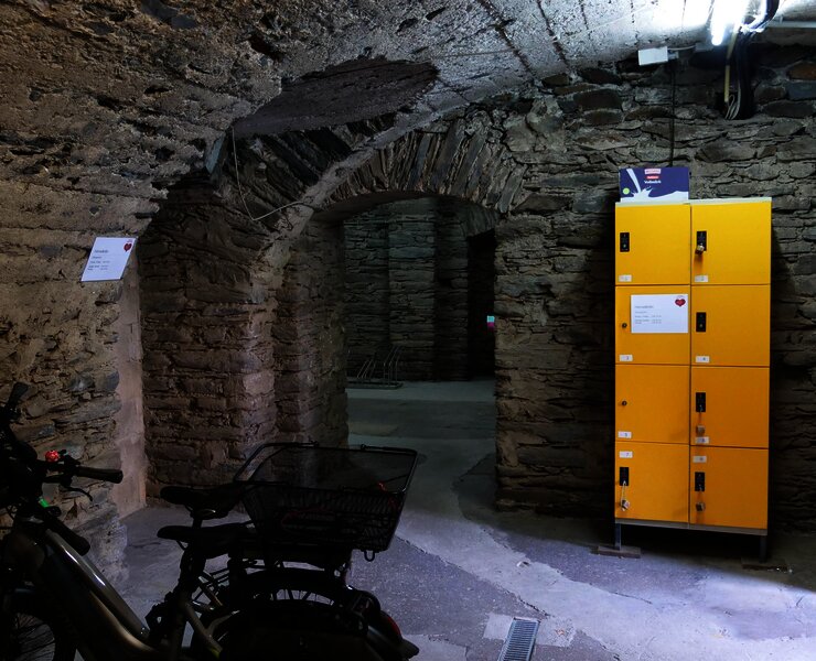 Fahrradkeller mit Schrank