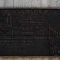 Infoschild bei der Hängebrücke Wehlen