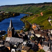 Bernkastel, Blick auf die Altstadt