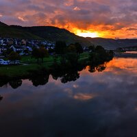 Abenddämmerung an der Mosel