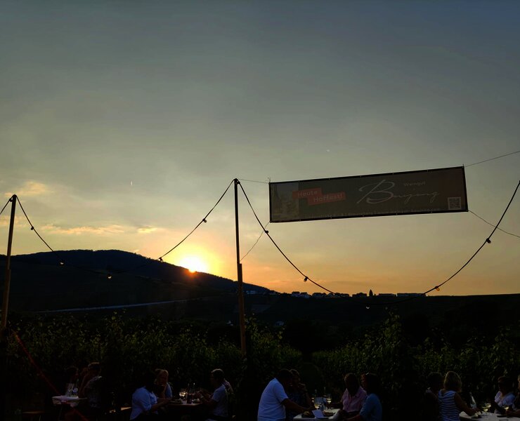 Hoffest Sonnenuntergang