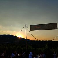 Hoffest Sonnenuntergang