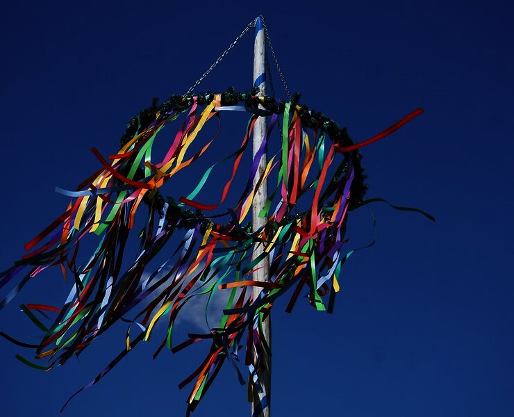 Maibaum aufstellen