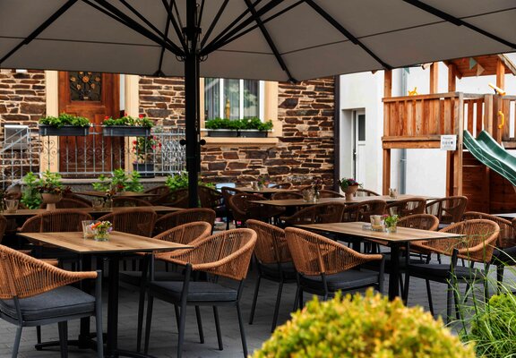 Außenbereich Restaurant Kiebel