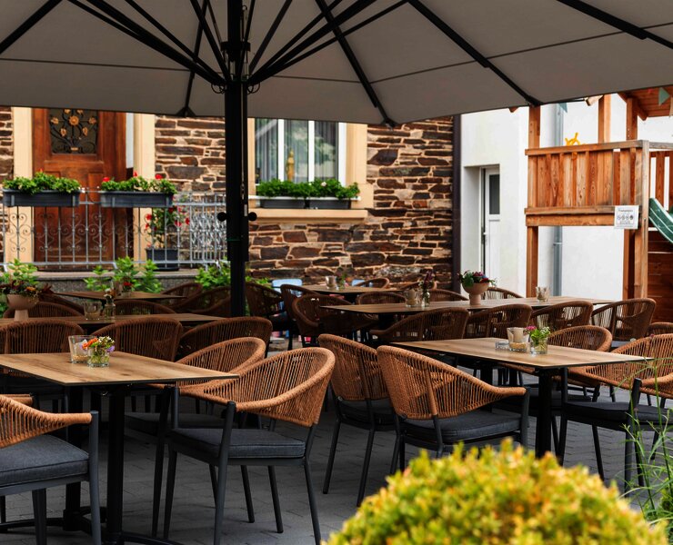 Außenbereich Restaurant Kiebel