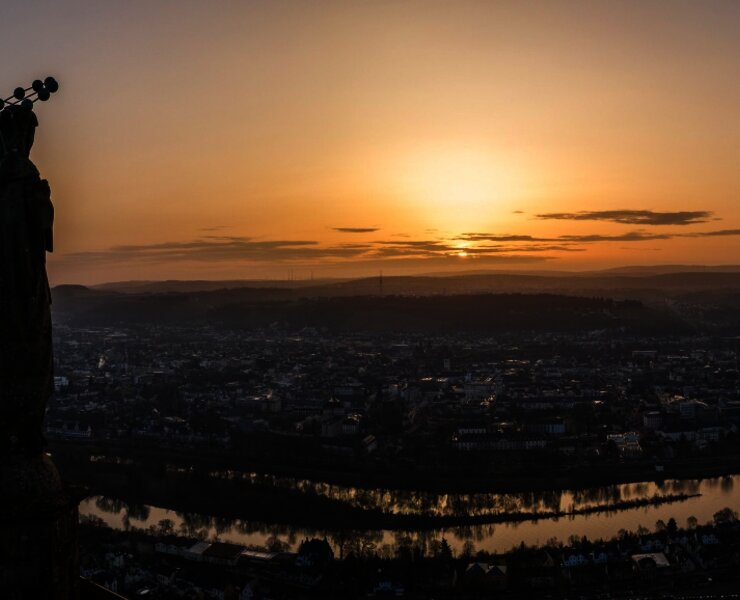 Mariensäule auf dem Moselsteig bei Trier