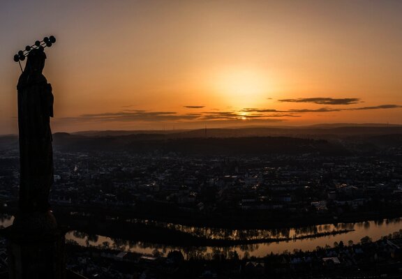 Mariensäule auf dem Moselsteig bei Trier