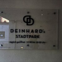 Schild Stadtpark Deinhatd´s