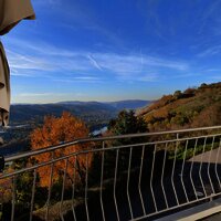 Blick vom Balkon 1 im Herbst