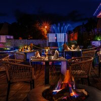 Terrasse zum Schwimmteich