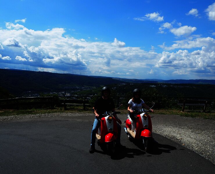 Rollertour durch die Weinberge