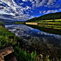 Blick zur Schleuse Zeltingen-Rachtig