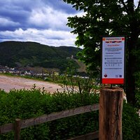 Blick auf die Burg Landshut