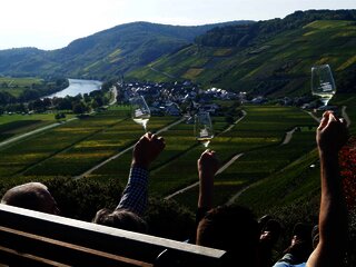 Blick auf das Weindorf Kesten
