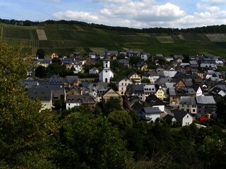 Blick auf de Ortsteil Maring