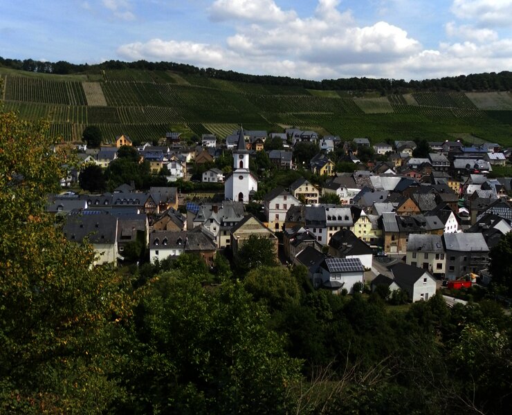 Blick auf de Ortsteil Maring