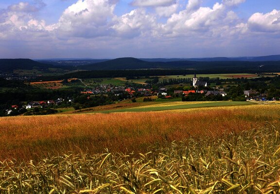 Felderlandschaft in der Mosel-Eifel