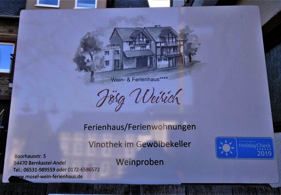 Weinhaus Jörg Weirich Schild