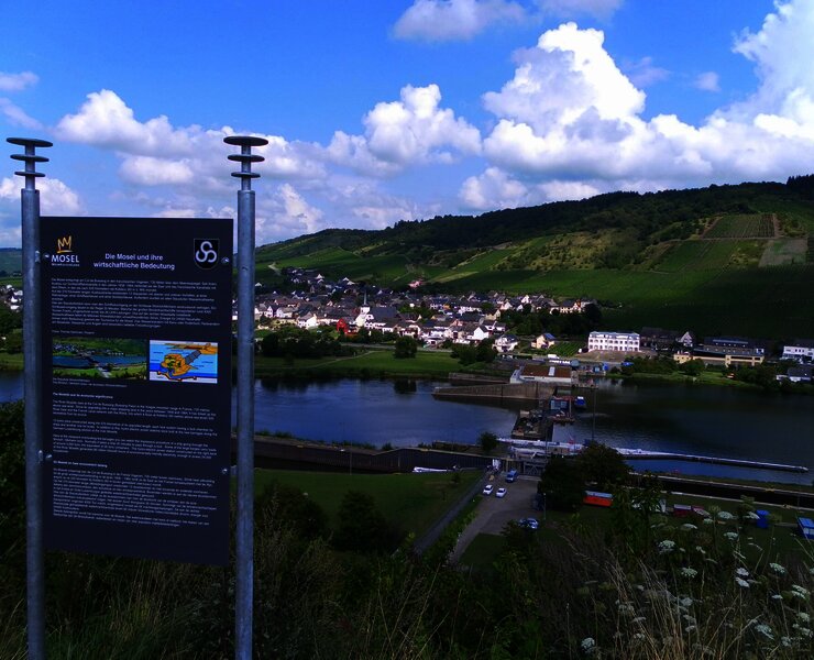 Staustufenblick Wintrich/Minheim