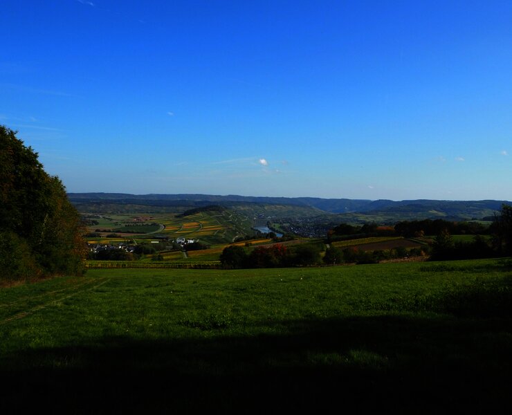Ausblick entlang der Strecke aufs Moseltal