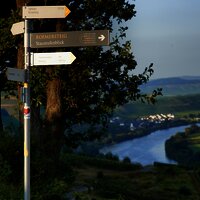 Wegweiser entlang der Strecke