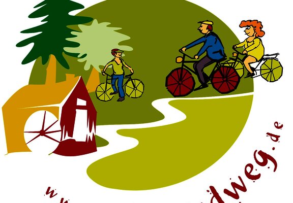 Wegmarkierung Salm-Radweg