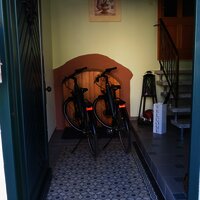 Platz für die Fahrräder