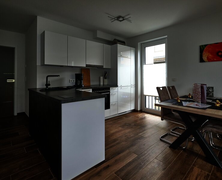 Voll ausgestattete Küche