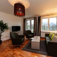 Villa Mosella 3 Wohnzimmer mit Balkon
