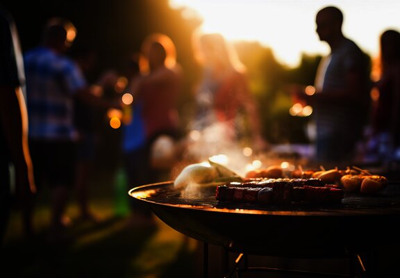 Grillen in der Natur