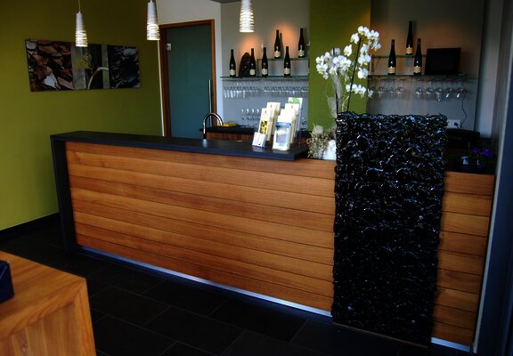 Innenansicht der Vinothek