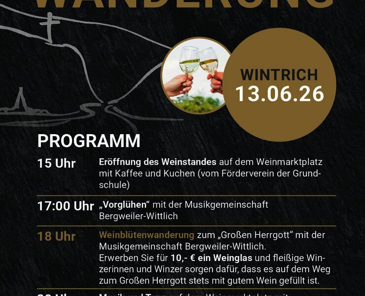 Weinblütenwanderung 2026