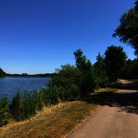 Auf dem Mosel-Radweg vor Konz