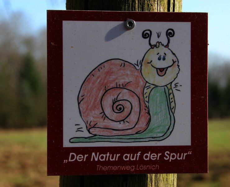 Beschilderung "Der Natur auf der Spur"