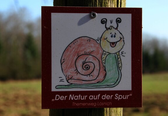 Beschilderung "Der Natur auf der Spur"