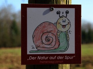 Beschilderung "Der Natur auf der Spur"