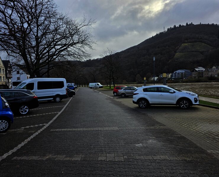 Parkplatz in Kues - Geburtshaus