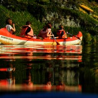 Kanu fahren auf der Mosel
