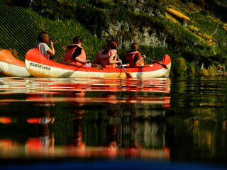 Kanu fahren auf der Mosel