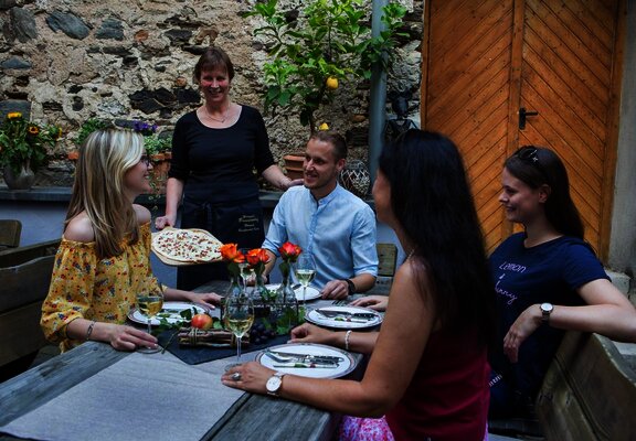Weinprobe im Weingut Brunnenhof
