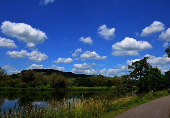 Mosel-Radweg hinter Perl