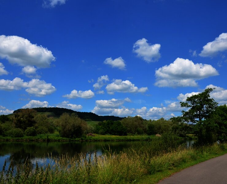 Mosel-Radweg hinter Perl