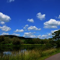 Mosel-Radweg hinter Perl